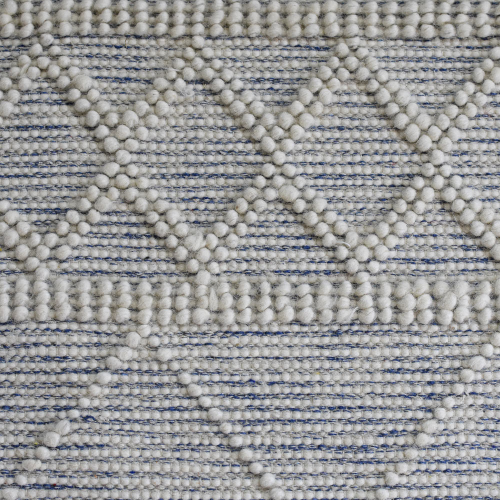 Hand Woven Flat Weave Loop Kilim Wool & Cotton Area Rug Contemporary Black DWC001