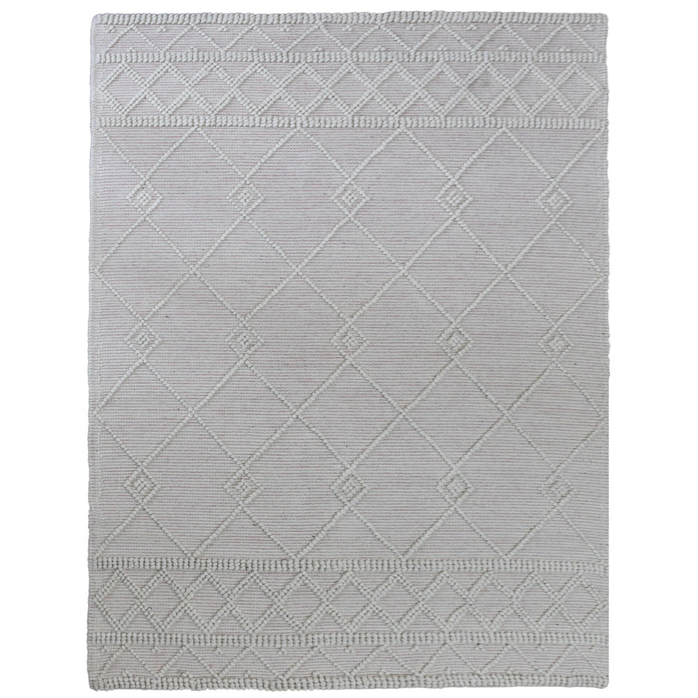 Hand Woven Flat Weave Loop Kilim Wool & Cotton Area Rug Contemporary Black DWC001