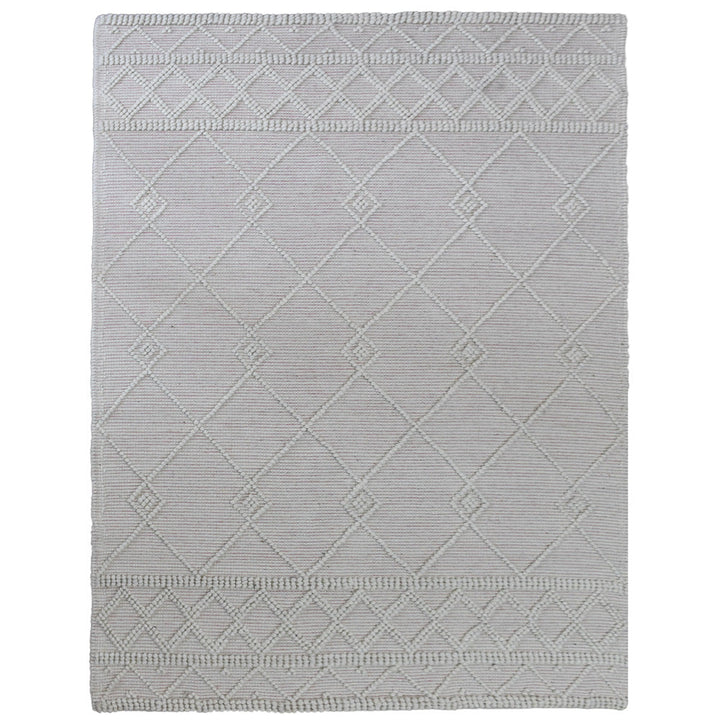 Hand Woven Flat Weave Loop Kilim Wool & Cotton Area Rug Contemporary Black DWC001