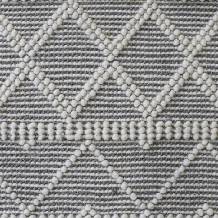Hand Woven Flat Weave Loop Kilim Wool & Cotton Area Rug Contemporary Black DWC001