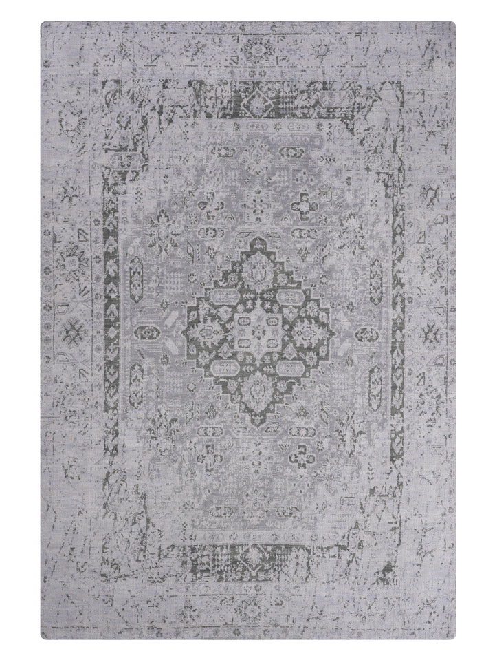 Antique Style Wool Oriental Rug – Timeless Distressed Pattern
