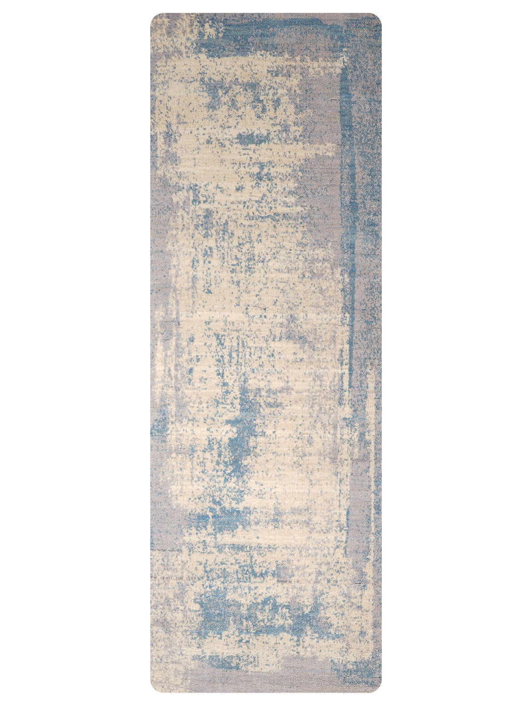 Abstract Hand-Knotted Wool Rug