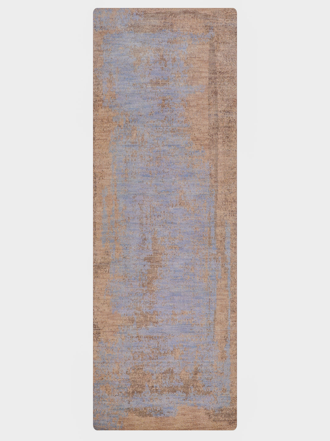 Abstract Hand-Knotted Wool Rug