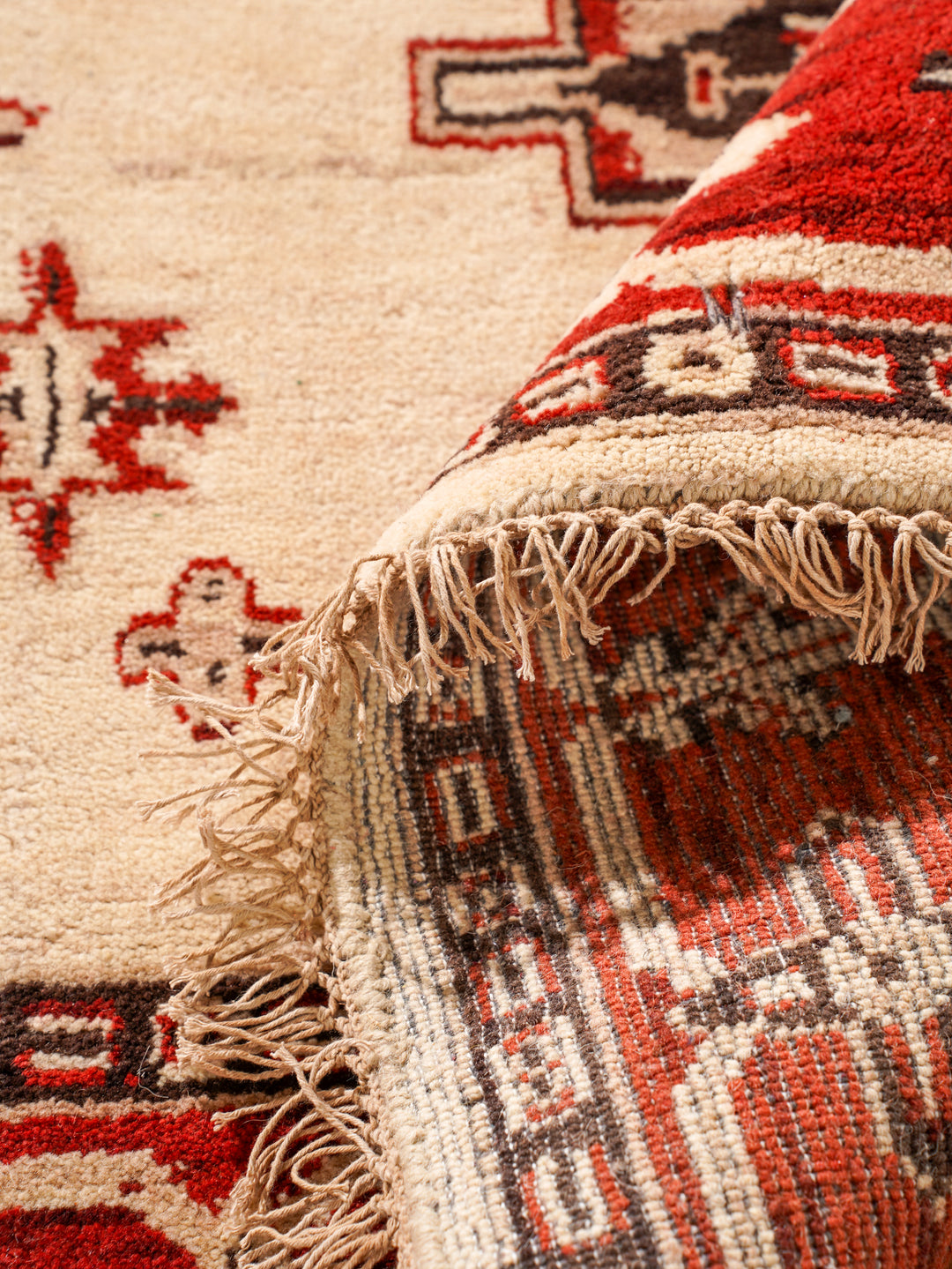 Gold & Red Traditional Medallion Area Rug with Ornate Border