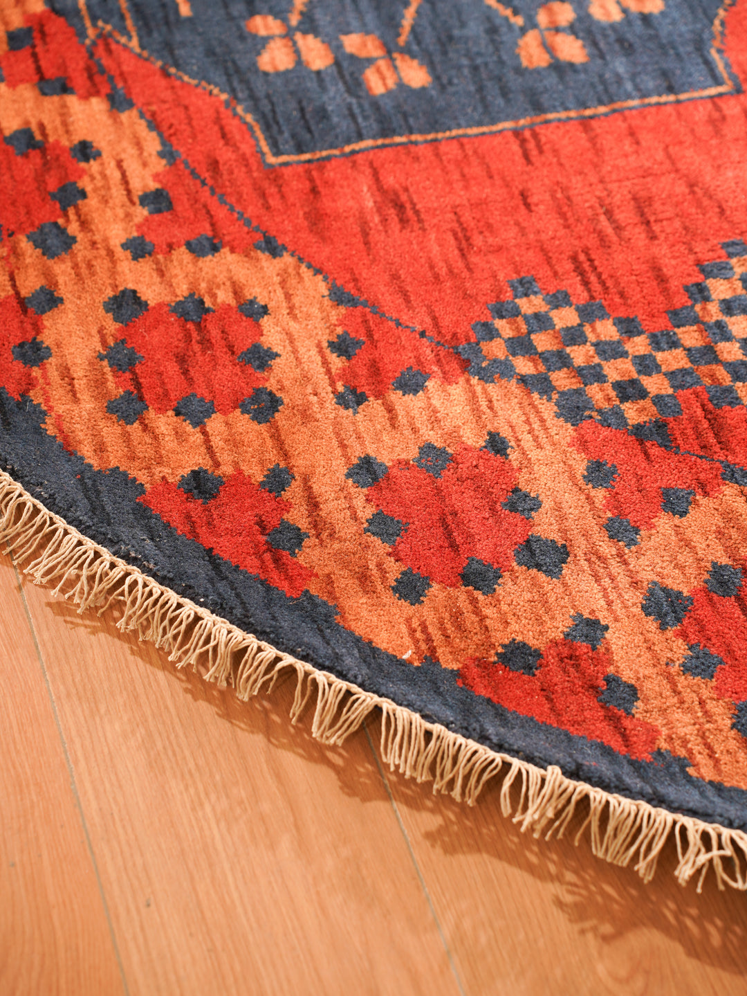 Nomad Multicolor Panel Rug – Bold Tribal Geometry with Layered Medallion Design