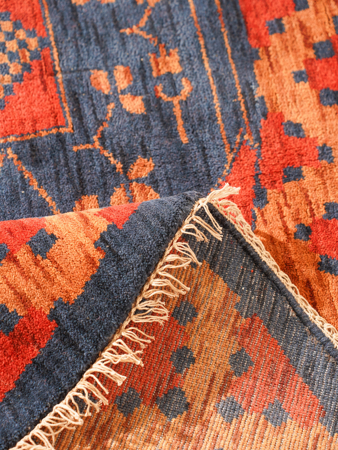 Nomad Multicolor Panel Rug – Bold Tribal Geometry with Layered Medallion Design