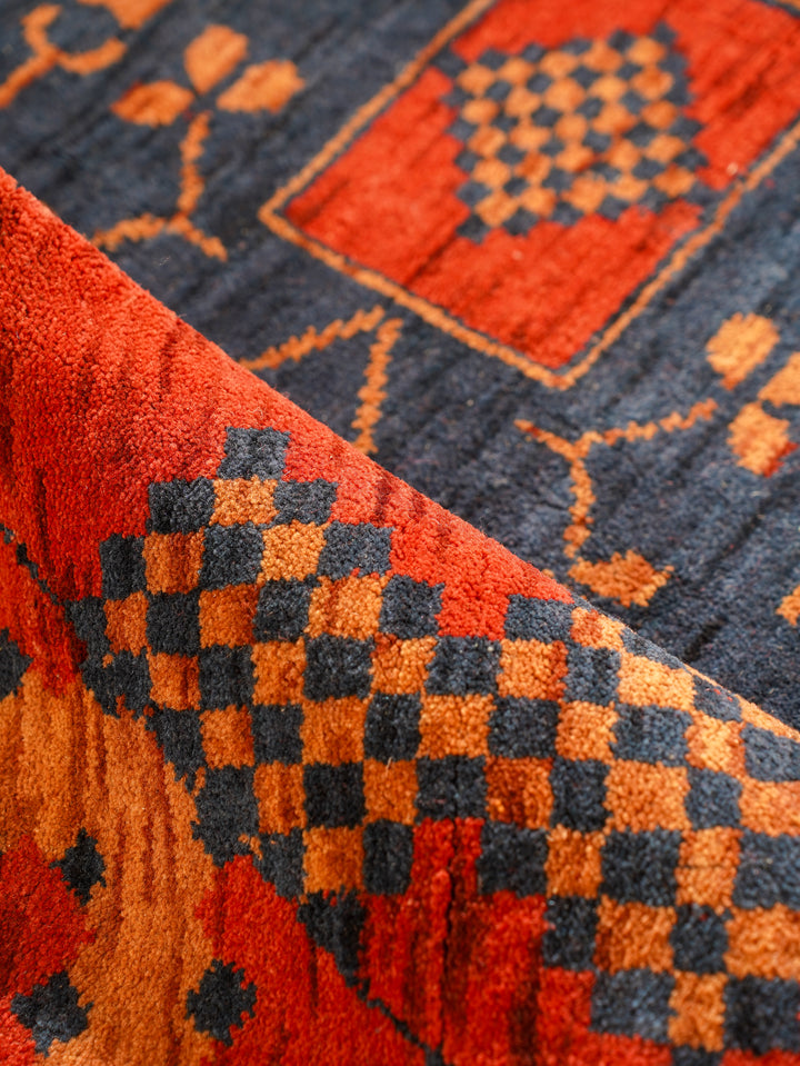 Nomad Multicolor Panel Rug – Bold Tribal Geometry with Layered Medallion Design