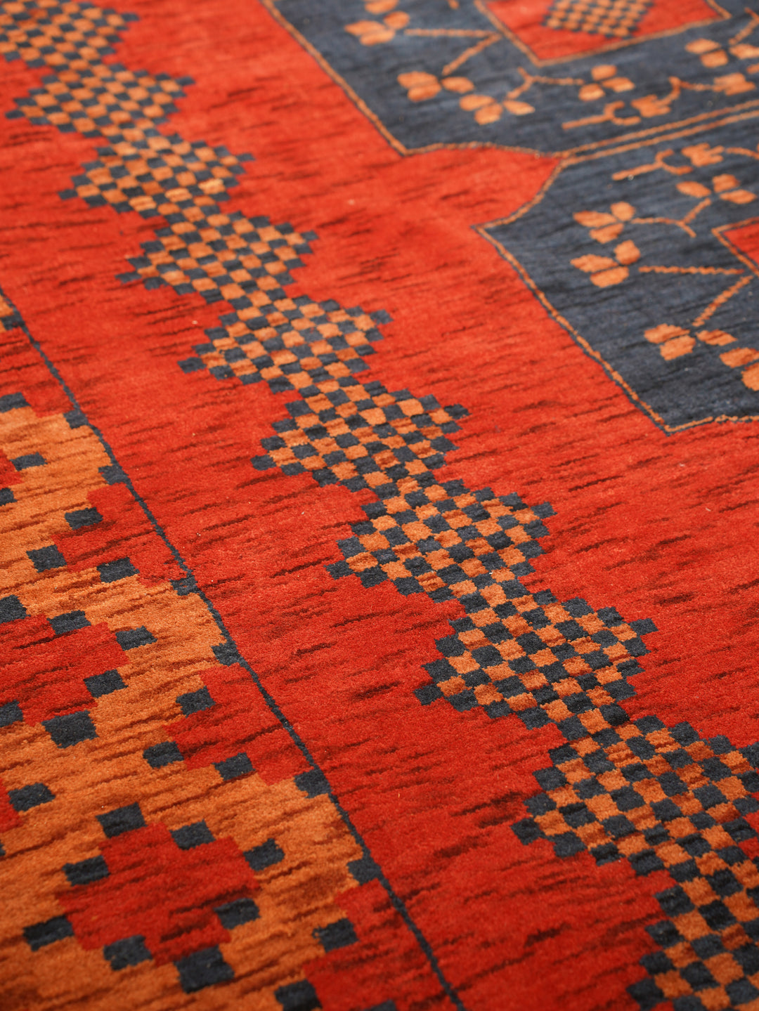 Nomad Multicolor Panel Rug – Bold Tribal Geometry with Layered Medallion Design