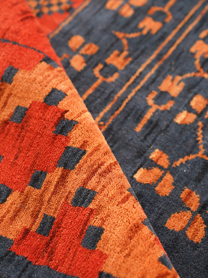 Nomad Multicolor Panel Rug – Bold Tribal Geometry with Layered Medallion Design