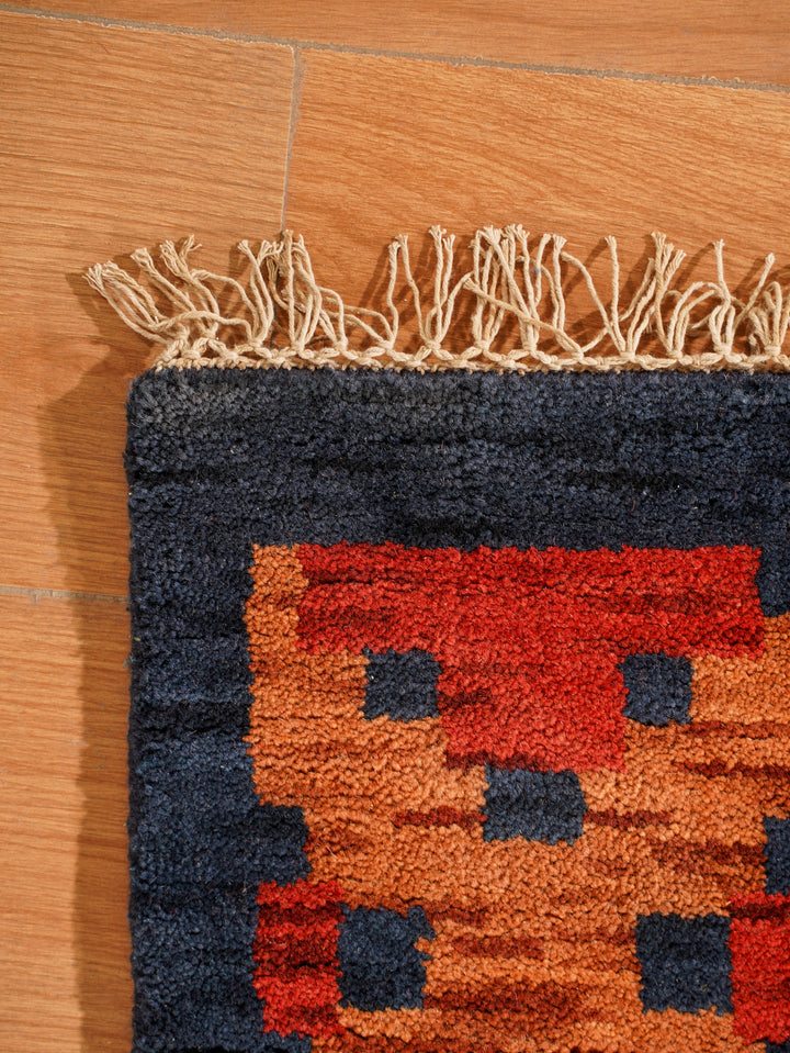 Nomad Multicolor Panel Rug – Bold Tribal Geometry with Layered Medallion Design