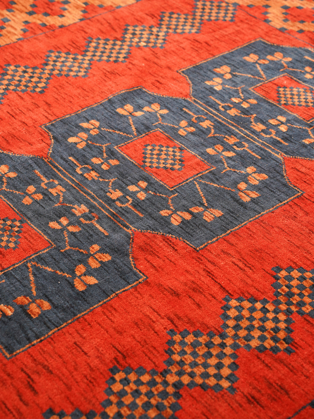 Nomad Multicolor Panel Rug – Bold Tribal Geometry with Layered Medallion Design