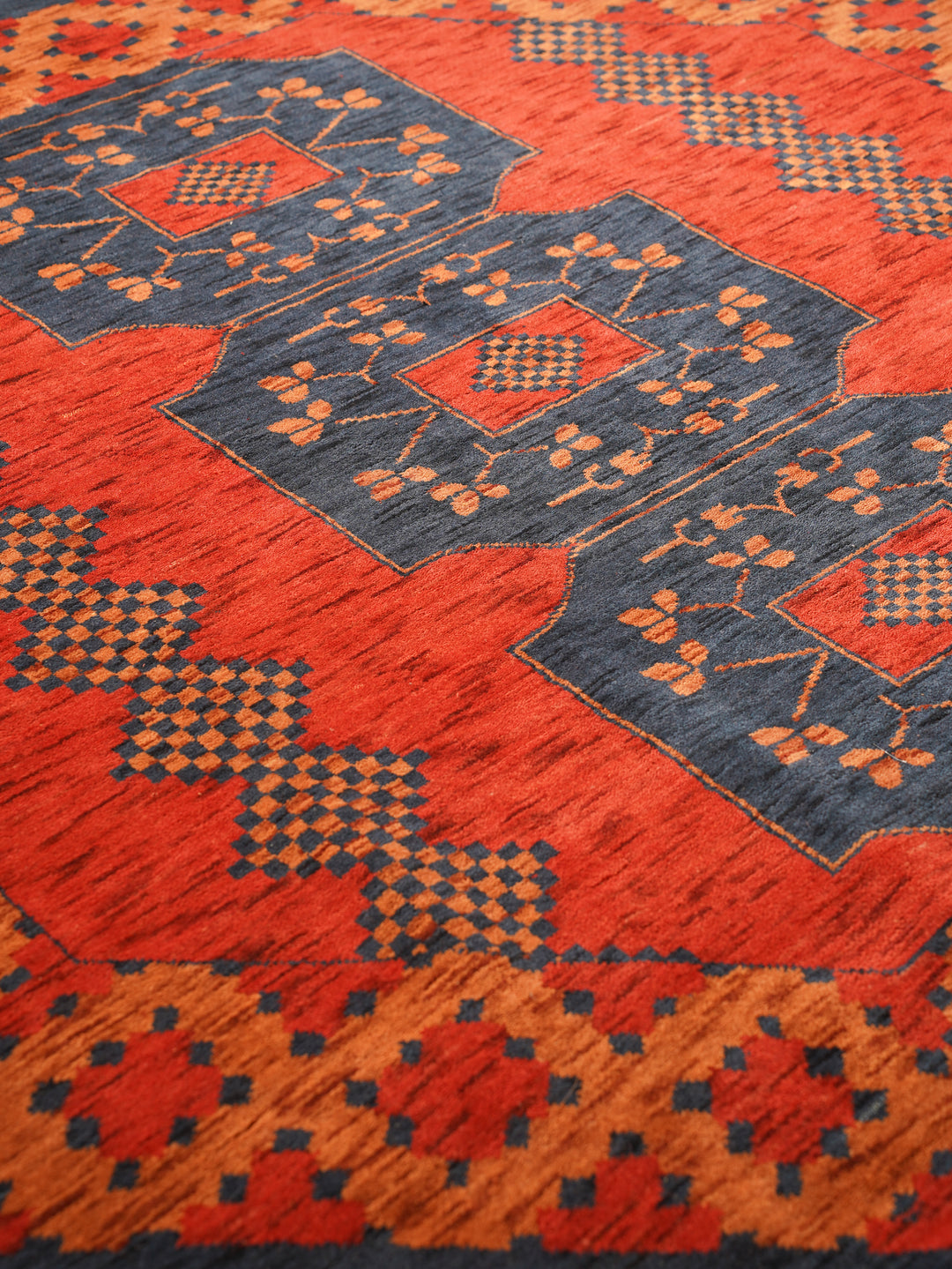 Nomad Multicolor Panel Rug – Bold Tribal Geometry with Layered Medallion Design