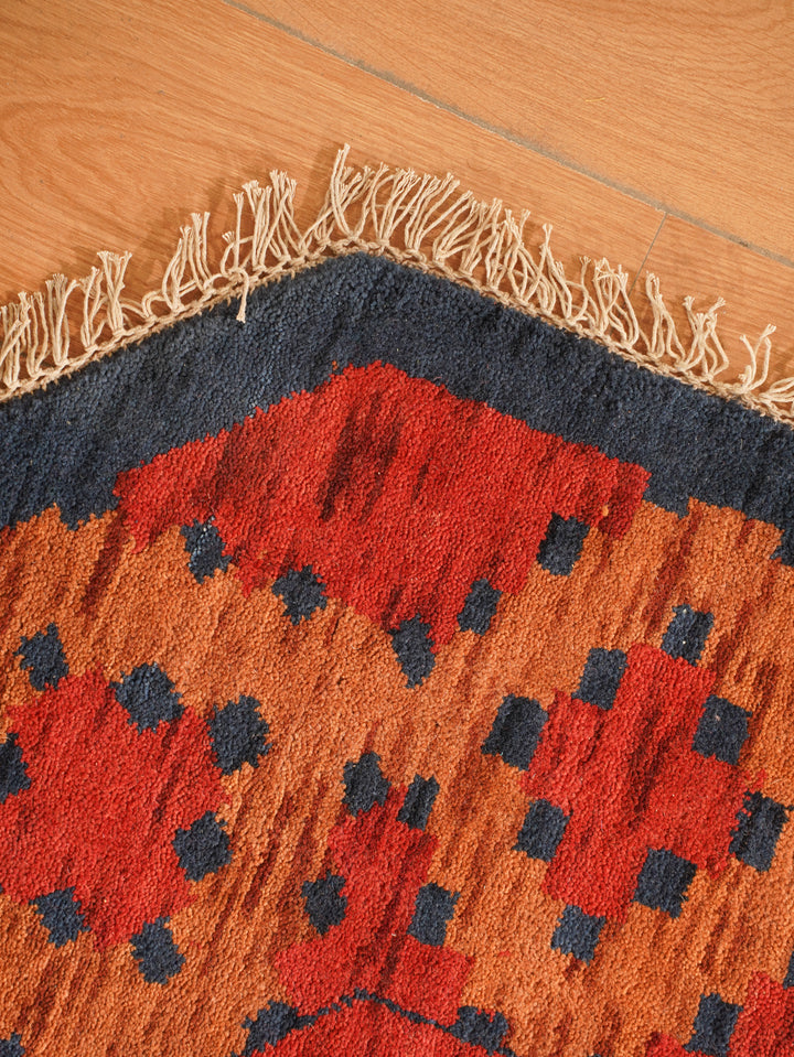 Nomad Multicolor Panel Rug – Bold Tribal Geometry with Layered Medallion Design