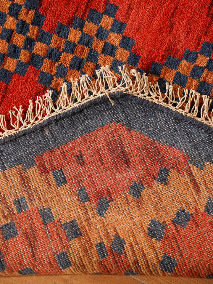 Nomad Multicolor Panel Rug – Bold Tribal Geometry with Layered Medallion Design