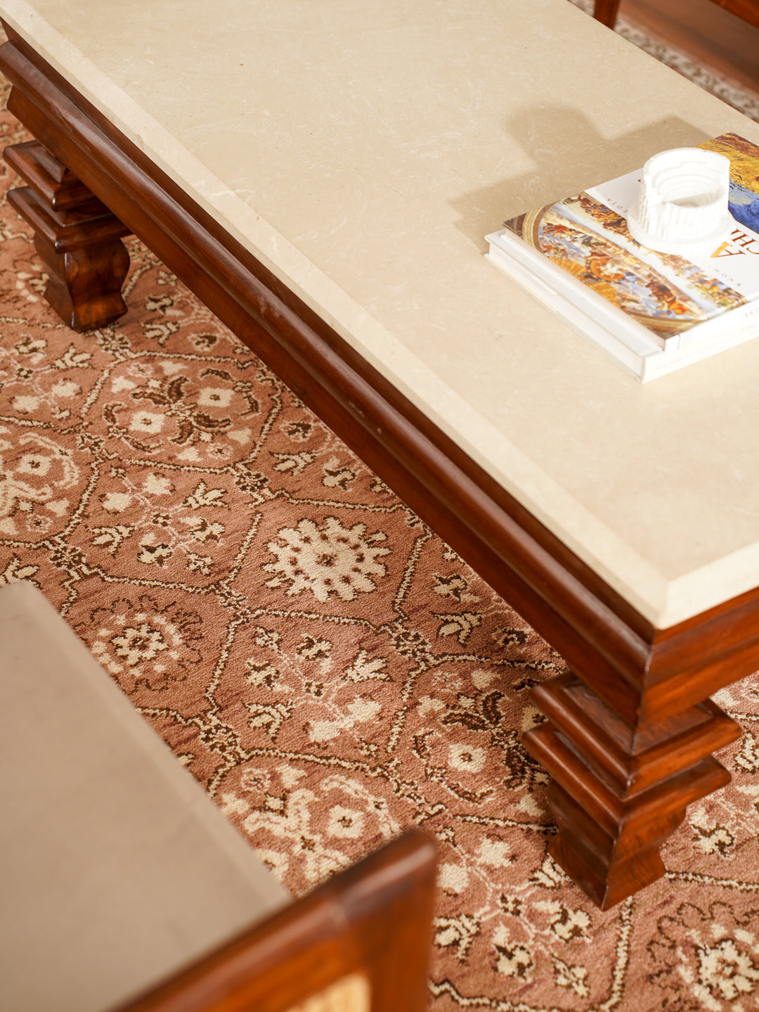 Light Brown & Beige Hand-Knotted Wool Oriental Runner Rug