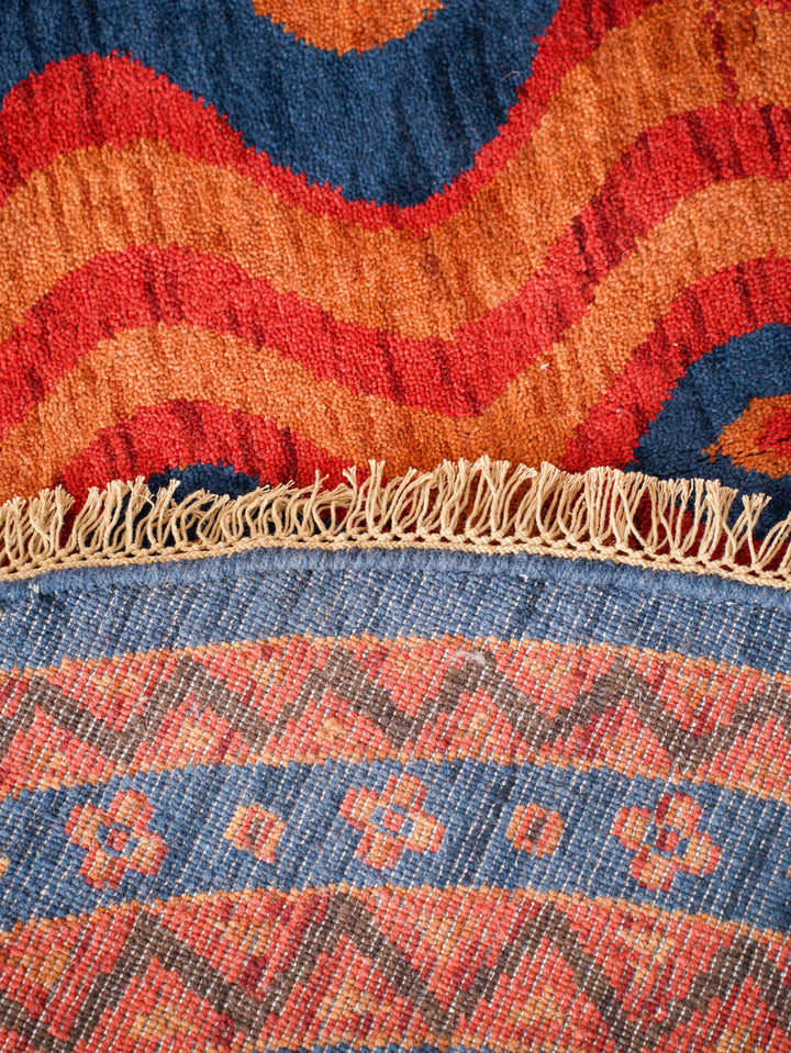 Hand Knotted Oriental Multicolor Wool Area Rug
