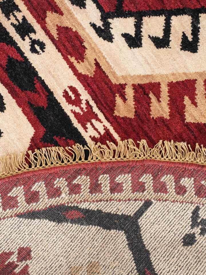 Hand Knotted Oriental Wool Multicolor Area Rug
