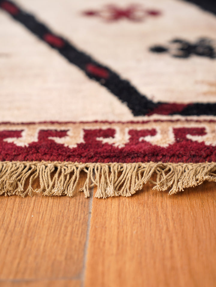 Hand Knotted Oriental Wool Multicolor Area Rug