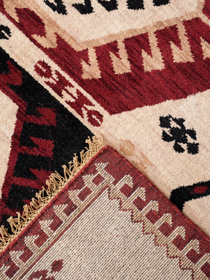 Hand Knotted Oriental Wool Multicolor Area Rug