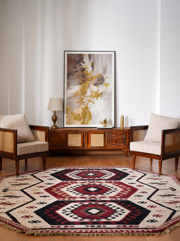 Hand Knotted Oriental Wool Multicolor Area Rug