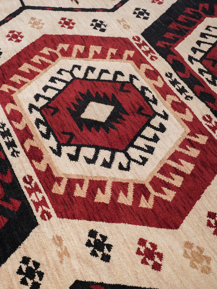 Hand Knotted Oriental Wool Multicolor Area Rug