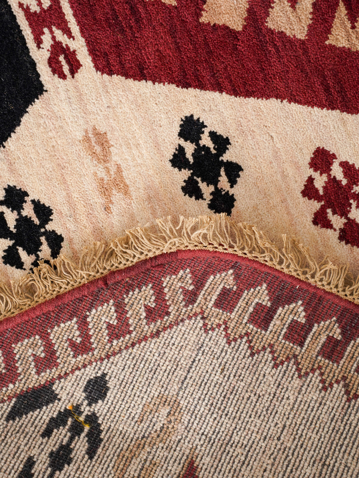 Hand Knotted Oriental Wool Multicolor Area Rug