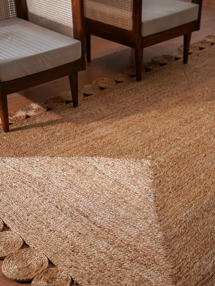 TerraLoop Hand Woven Jute Oriental Rug