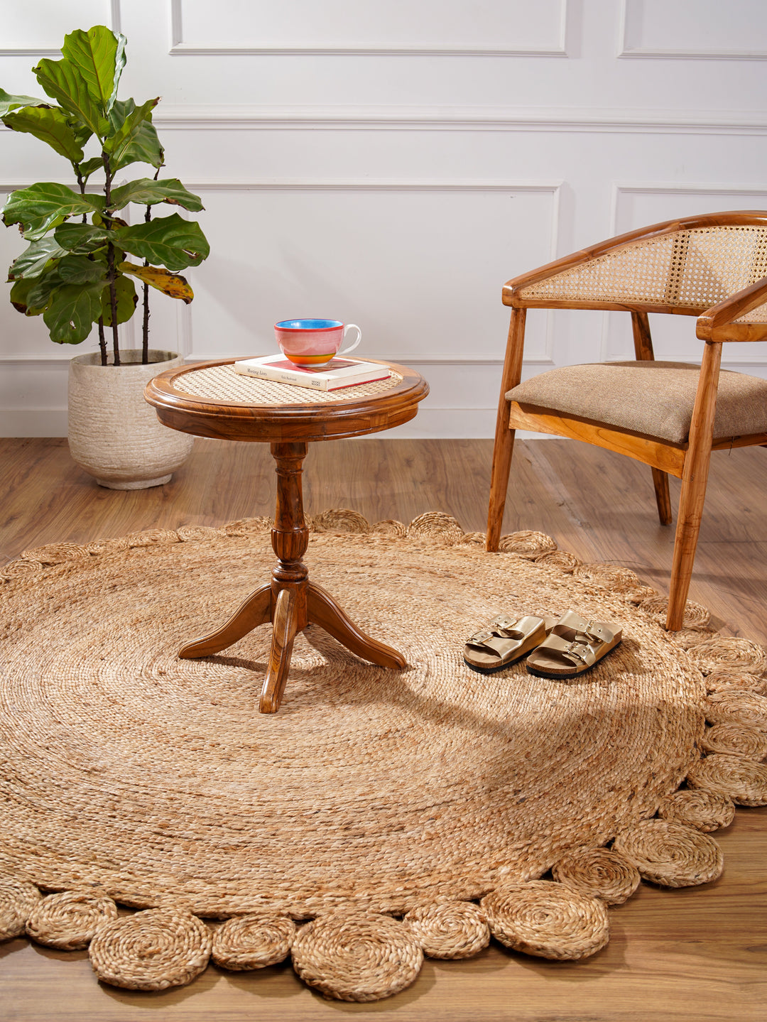 TerraLoop Hand Woven Jute Oriental Rug