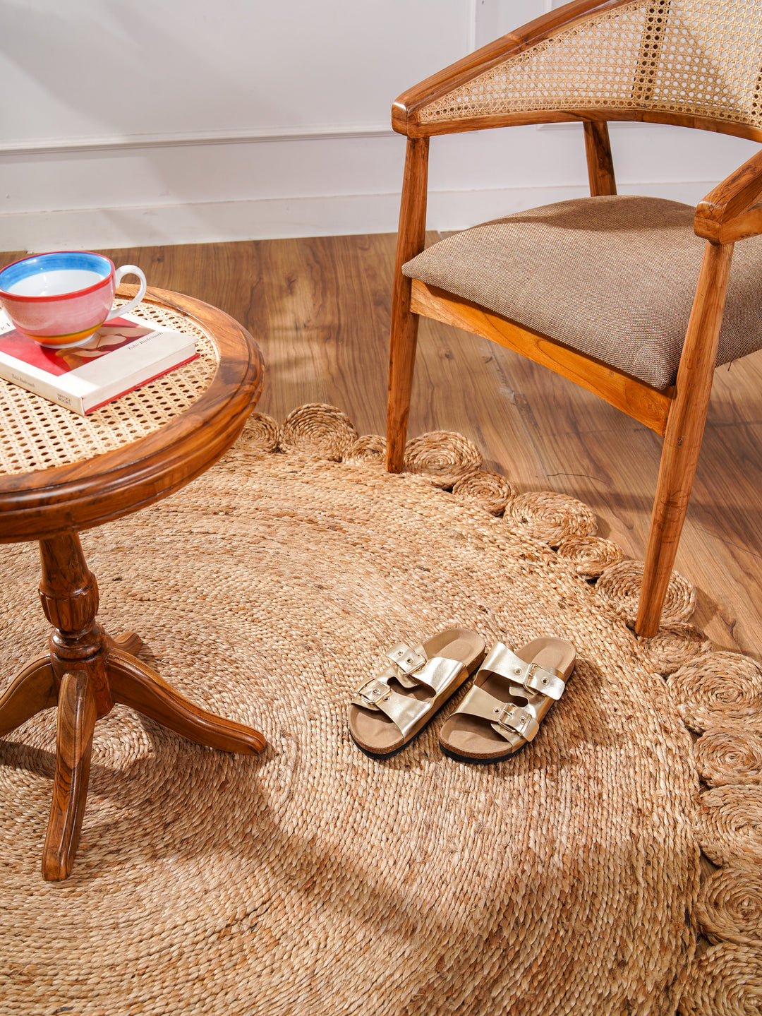 TerraLoop Hand Woven Jute Oriental Rug