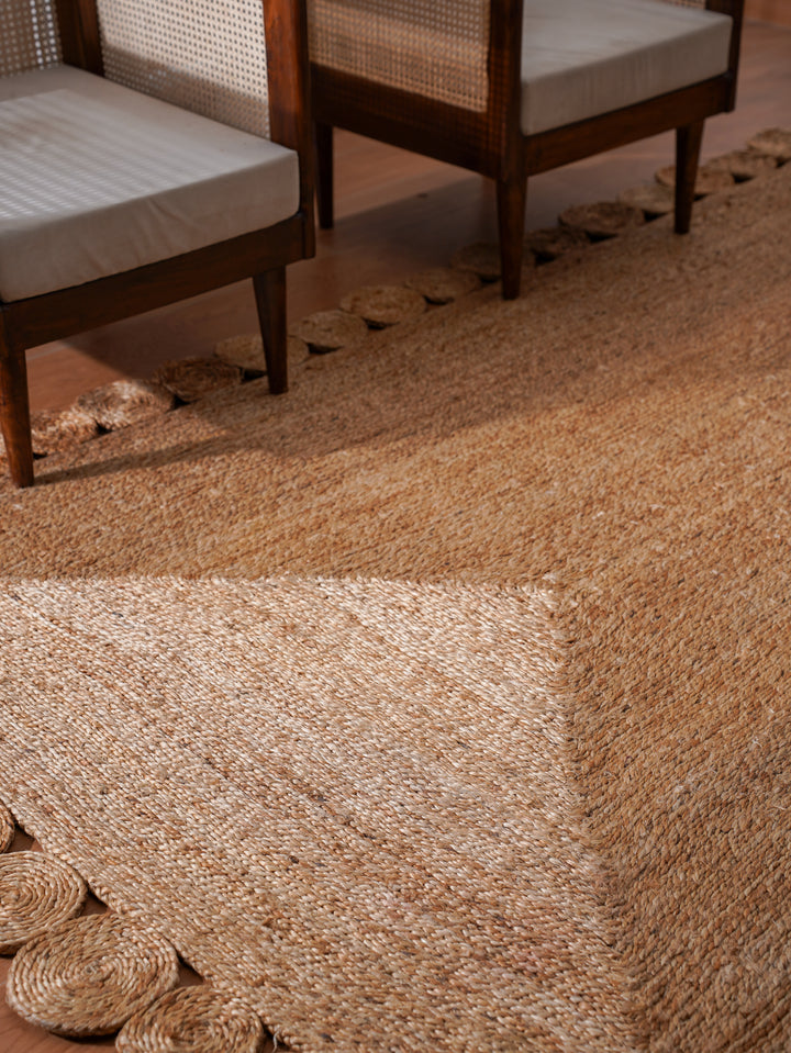 TerraLoop Hand Woven Jute Oriental Rug