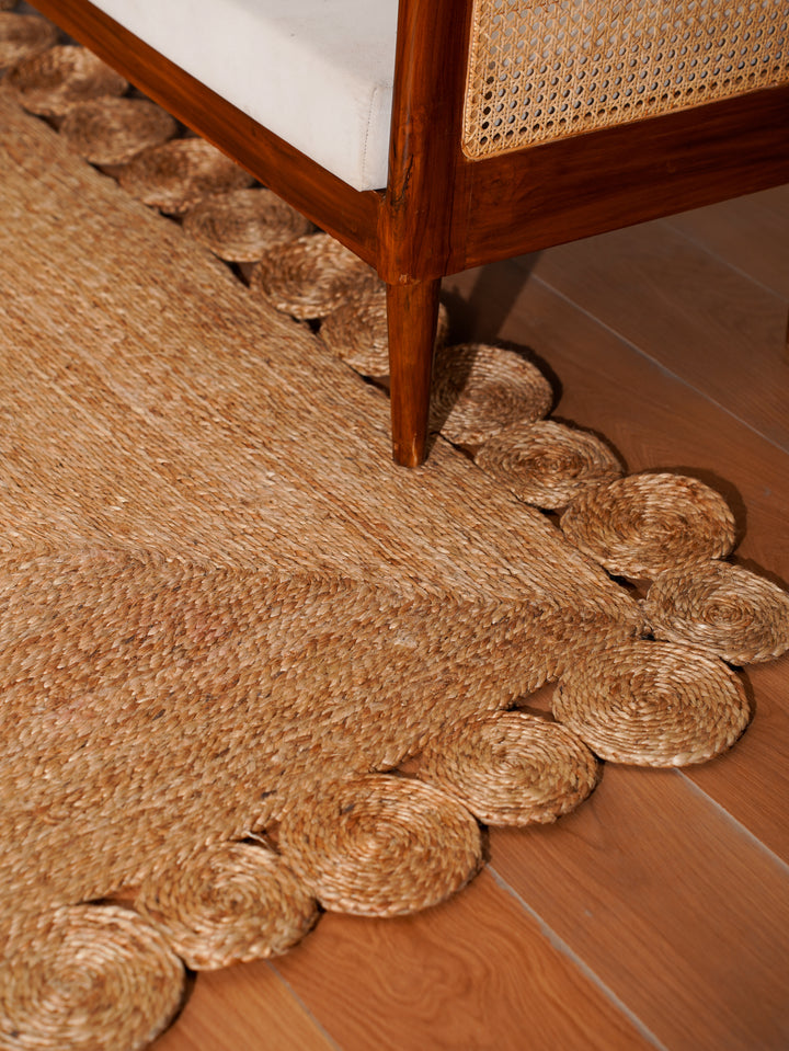 TerraLoop Hand Woven Jute Oriental Rug