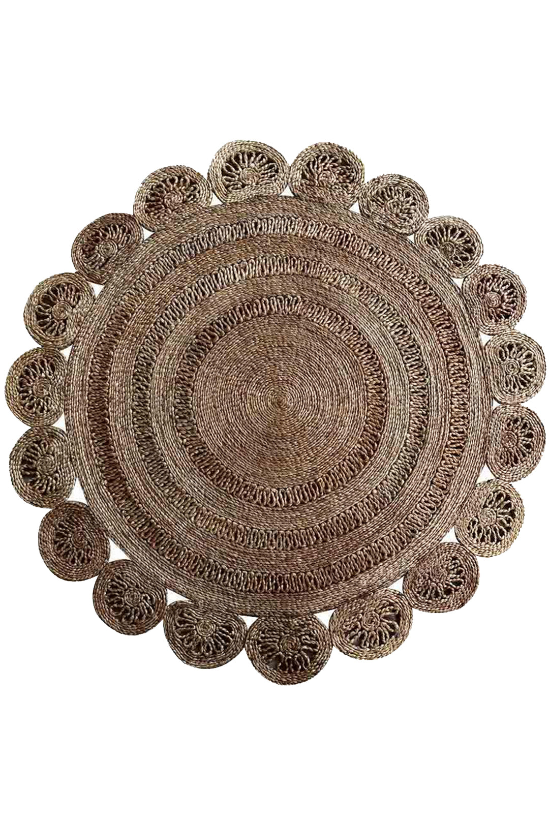 RustiqueAura Hand Woven Jute Oriental Rug