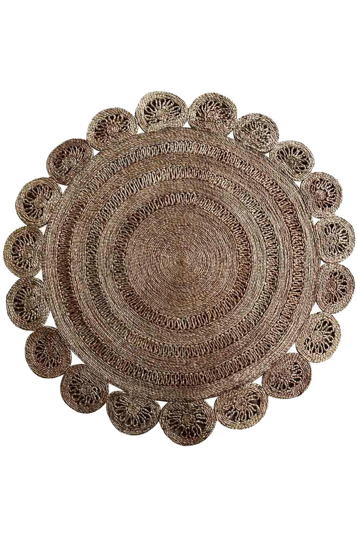 RustiqueAura Hand Woven Jute Oriental Rug