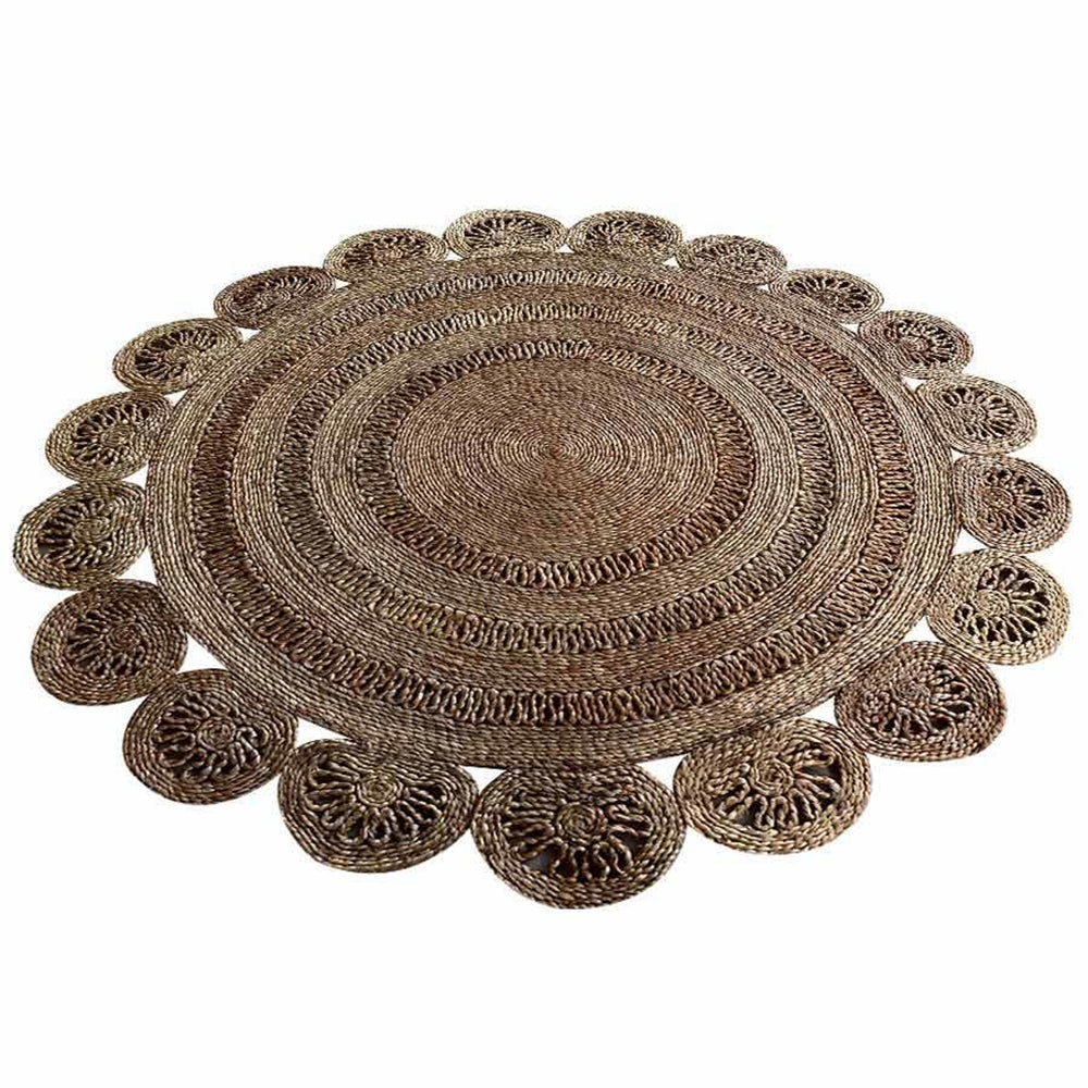 RustiqueAura Hand Woven Jute Oriental Rug