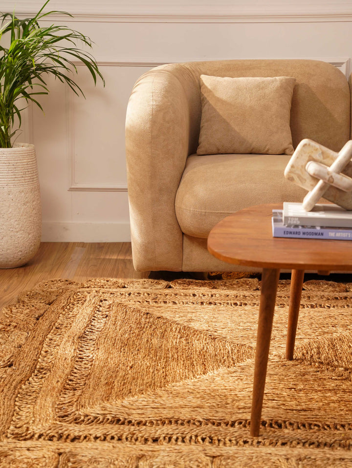 RustiqueAura Hand Woven Jute Oriental Rug