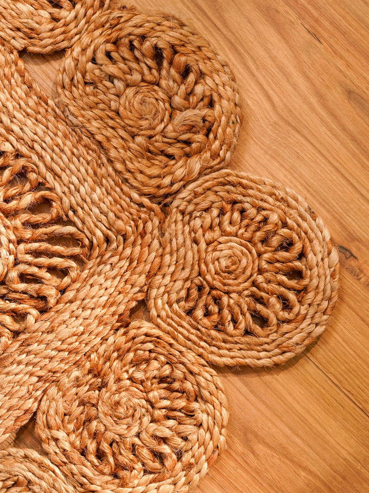 RustiqueAura Hand Woven Jute Oriental Rug