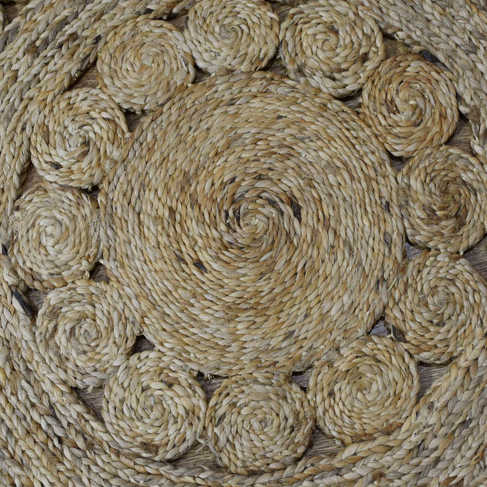 Sunara Hand Woven Jute Oriental Round Rug