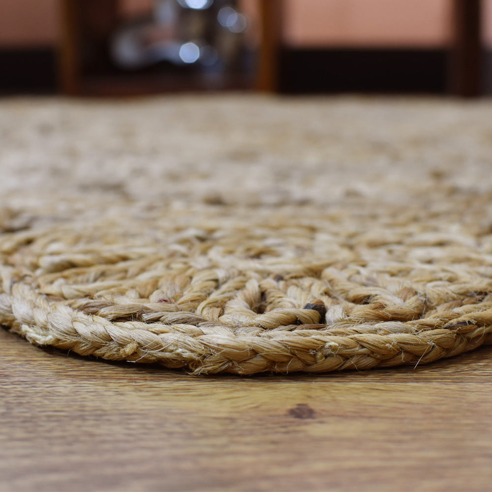 Sunara Hand Woven Jute Oriental Round Rug