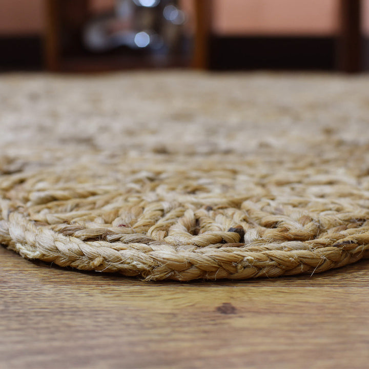 Sunara Hand Woven Jute Oriental Round Rug