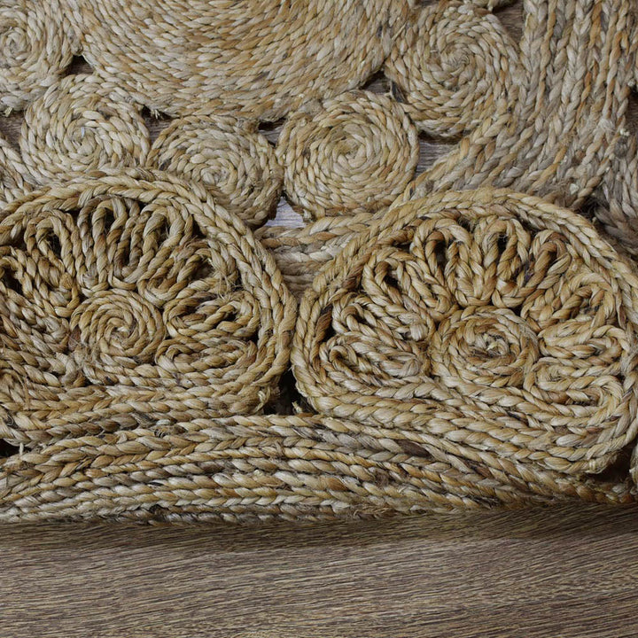 Sunara Hand Woven Jute Oriental Round Rug
