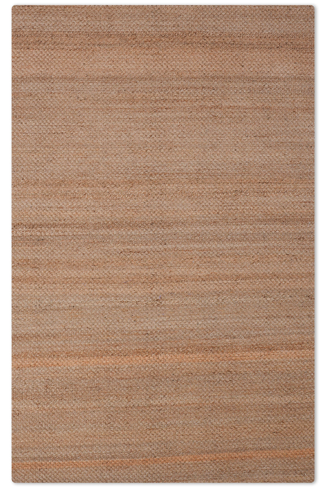 Camel Solid Hand-Woven Jute Rug