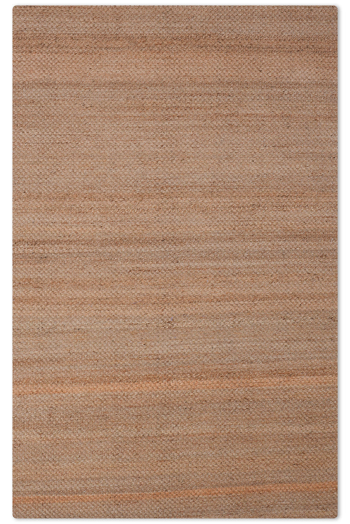 Camel Solid Hand-Woven Jute Rug