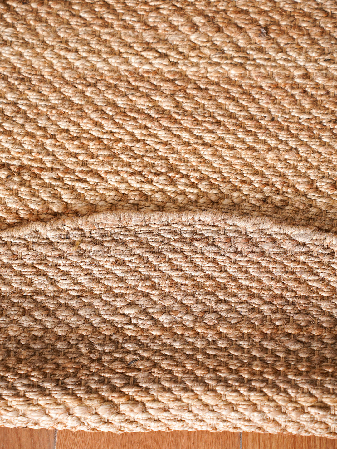 Camel Solid Hand-Woven Jute Rug