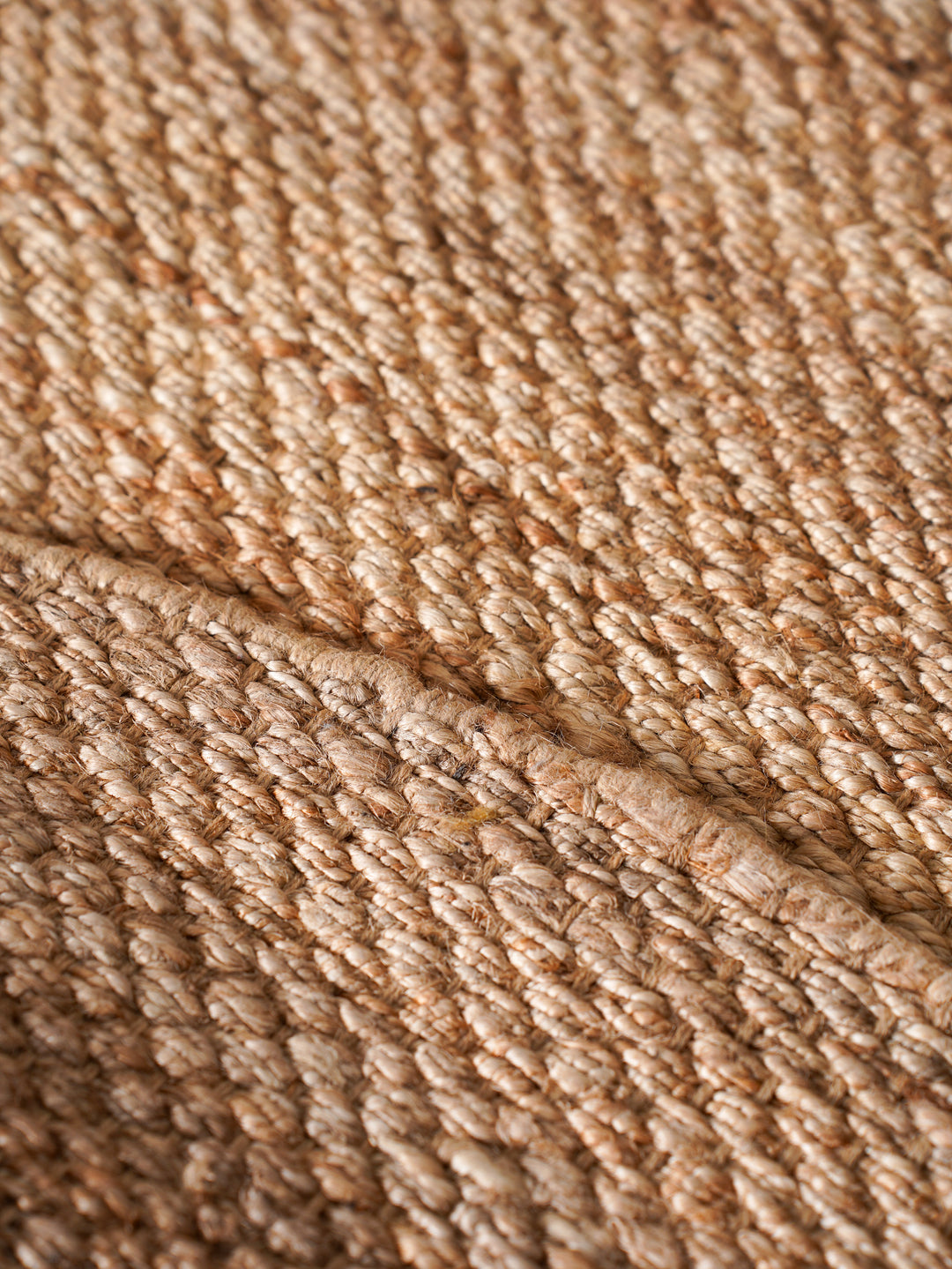 Camel Solid Hand-Woven Jute Rug