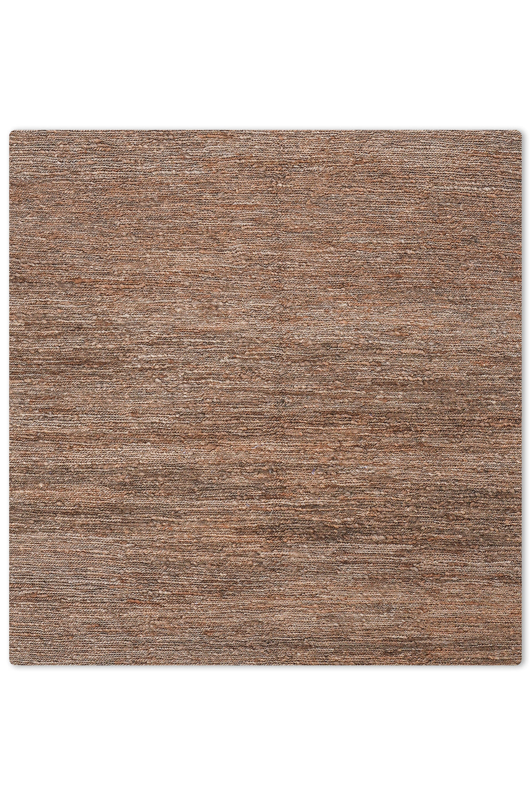 Light Brown Solid Hand-Knotted Sumak Jute Rug