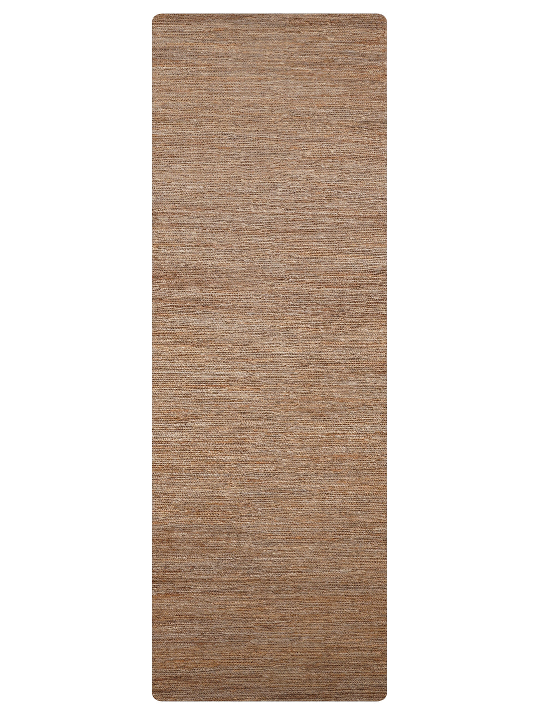 Light Brown Solid Hand-Knotted Sumak Jute Rug