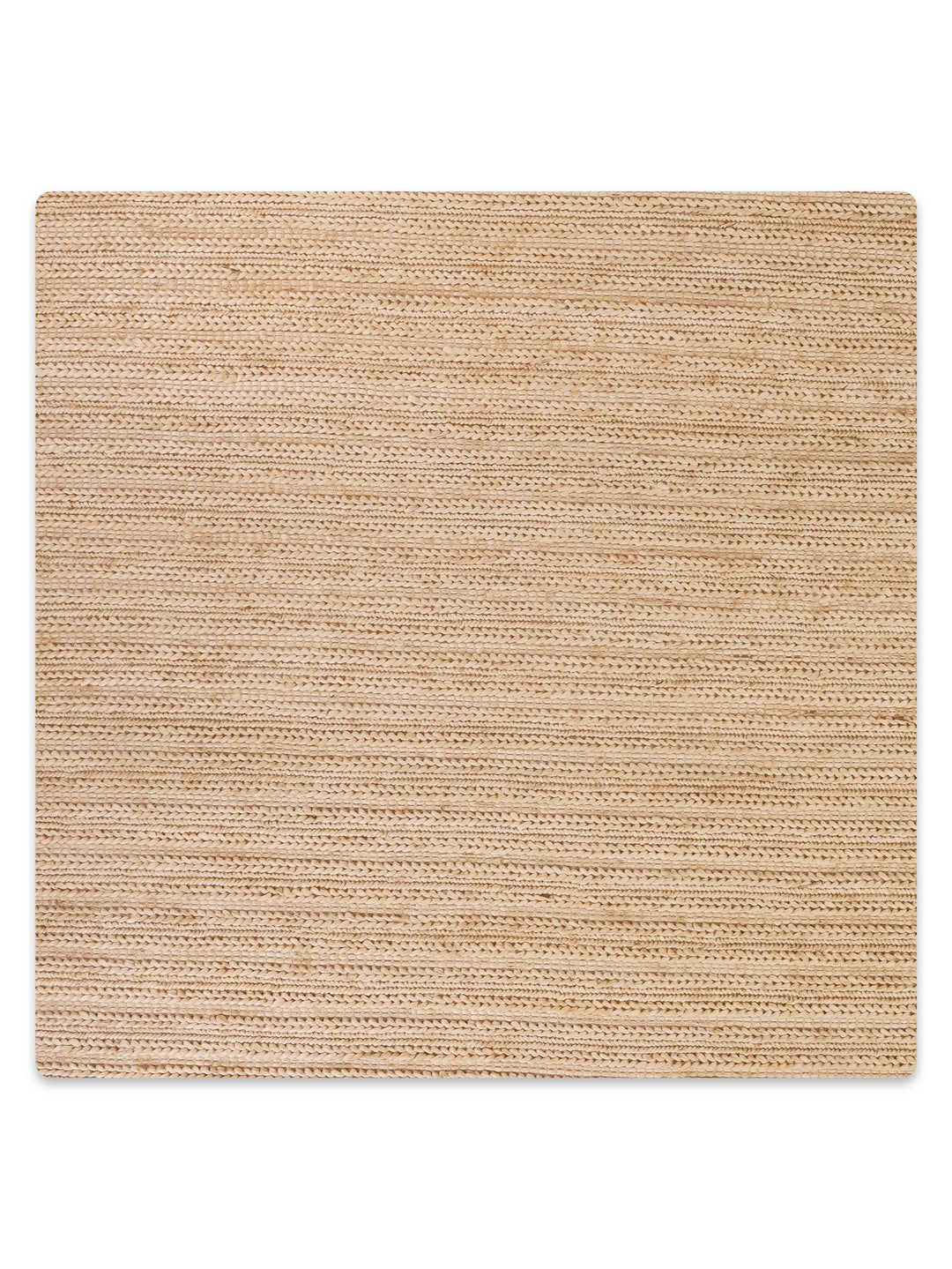 Ivory Contemporary Hand Knotted Sumak Jute Rug