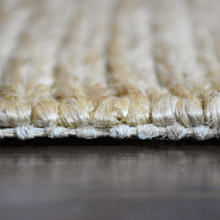 Camel Solid Hand Knotted Sumak Jute Rug