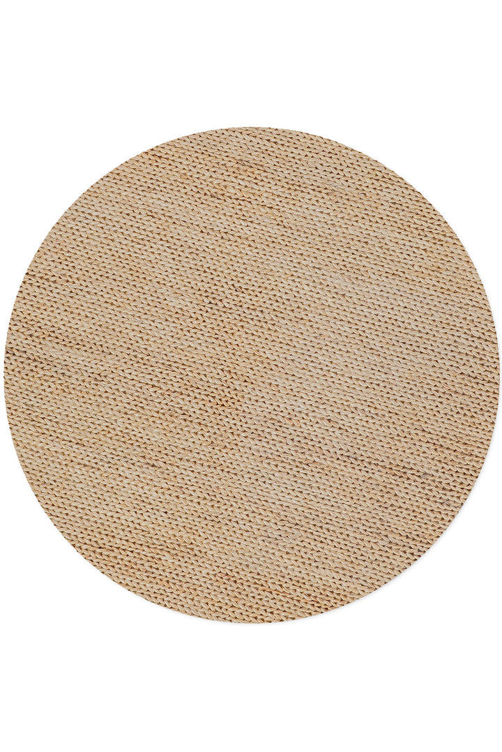 Camel Solid Hand Knotted Sumak Jute Rug
