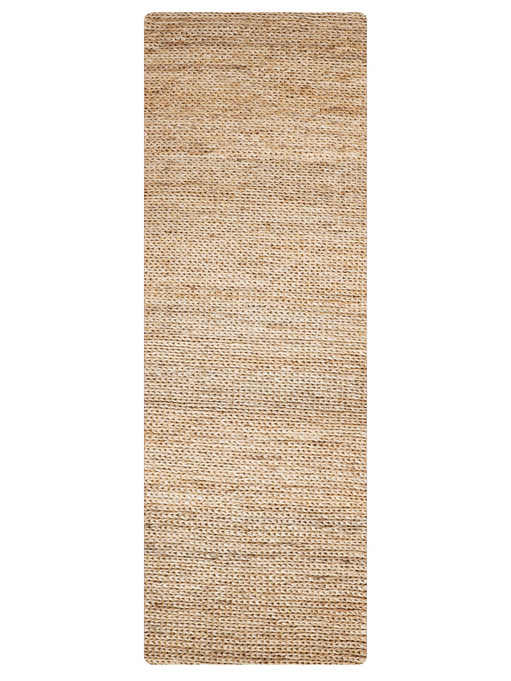 Camel Solid Hand Knotted Sumak Jute Rug